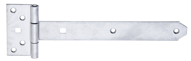 Kreuzgehänge, mit vernietetem Stift, Material: Edelstahl, Bandlänge: 242 mm, Scharnierbreite: 44 mm, Scharnierlänge: 92 mm, Bandbreite: 34 mm, Ausführung: leicht, Materialstärke: 3,00 mm, Anzahl Löcher: 6 / 2, Loch: Ø6,5 / 9 x 9 mm