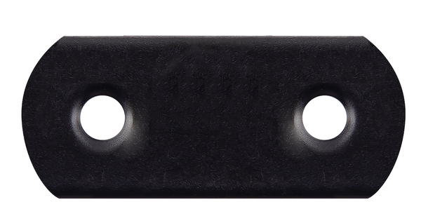 Pletina de ensamblaje con extremidades redondas, negra