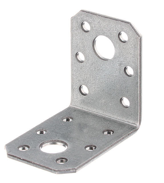 Angle bracket, Material: raw steel, Surface: sendzimir galvanised, with CE marking in accordance with ETA-08/0165, Depth: 50 mm, Height: 50 mm, Width: 35 mm, Material thickness: 2.50 mm, No. of holes: 2 / 12, Hole: Ø11 / Ø5 mm, CutCase