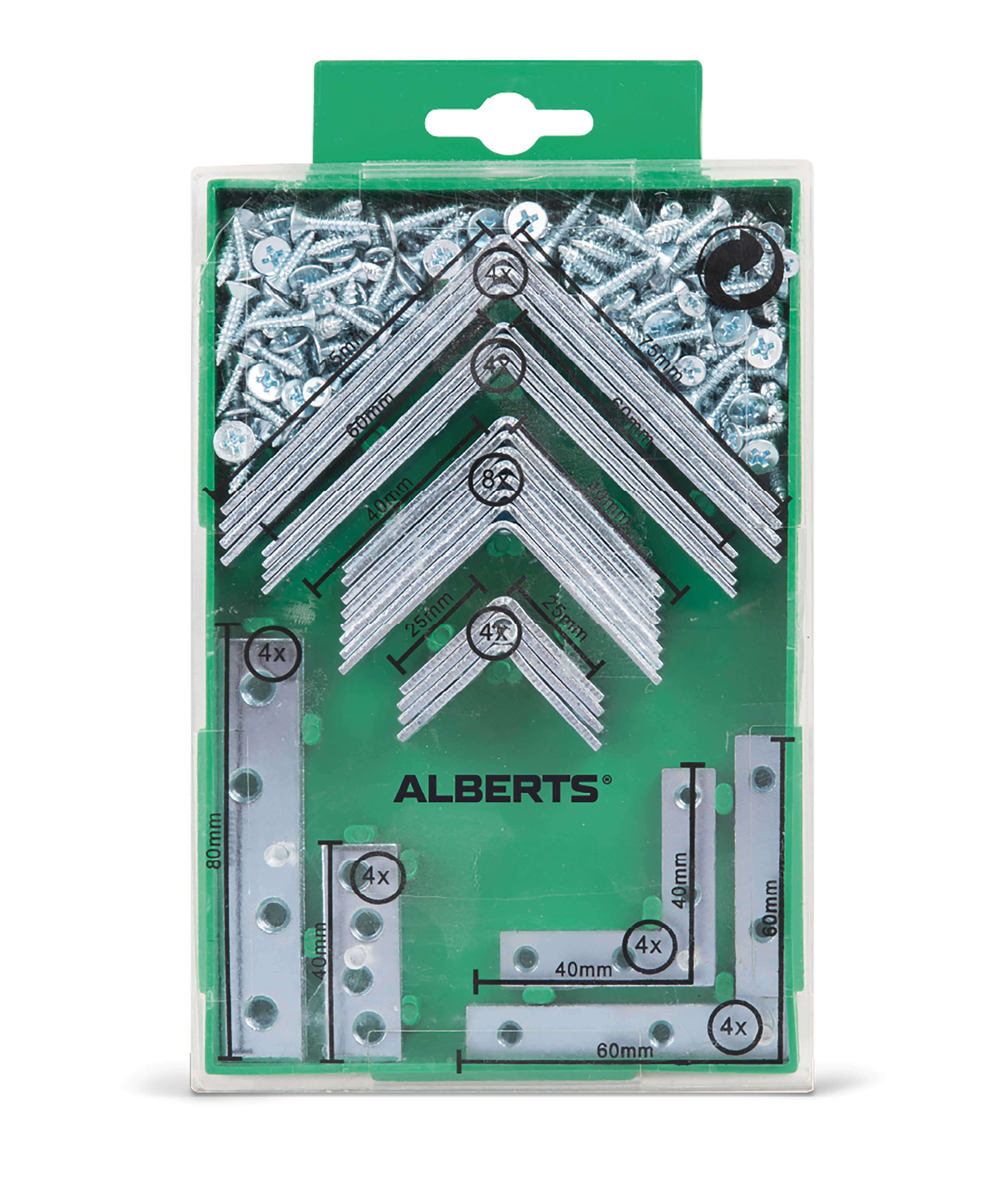 Sortimentsbox Winkel und Verbindungsbleche