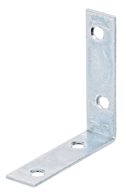 Corner brace, with countersunk screw holes on both sides, Material: raw steel, Surface: sendzimir galvanised, Depth: 60 mm, Height: 60 mm, Width: 16 mm, Material thickness: 1.75 mm, No. of holes: 4, Hole: Ø5.5 mm, Item no.: 339227, Russia article, CutCase