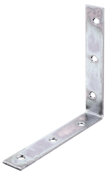 Corner brace, with countersunk screw holes on both sides, Material: raw steel, Surface: sendzimir galvanised, Depth: 125 mm, Height: 125 mm, Width: 22 mm, Material thickness: 2.00 mm, No. of holes: 6, Hole: Ø6 mm, Item no.: 332402, Russia article, CutCase