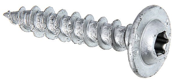 Vis à bois Speed, Matériau: Acier brut, Finition: zinc-aluminium, argent, gros volume, Contenu par UV: 50 Pièce, Diamètre: 7 mm, Longueur: 40 mm, en paquets grandes dimensions