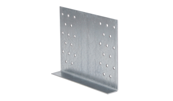 Gerberverbinder, Material: Stahl roh, Oberfläche: sendzimirverzinkt, mit CE-Kennzeichnung nach ETA-12/0584, Höhe: 300 mm, Breite: 180 mm, Tiefe: 20 mm, Materialstärke: 2,00 mm, Anzahl Löcher: 83, Loch: Ø5 mm