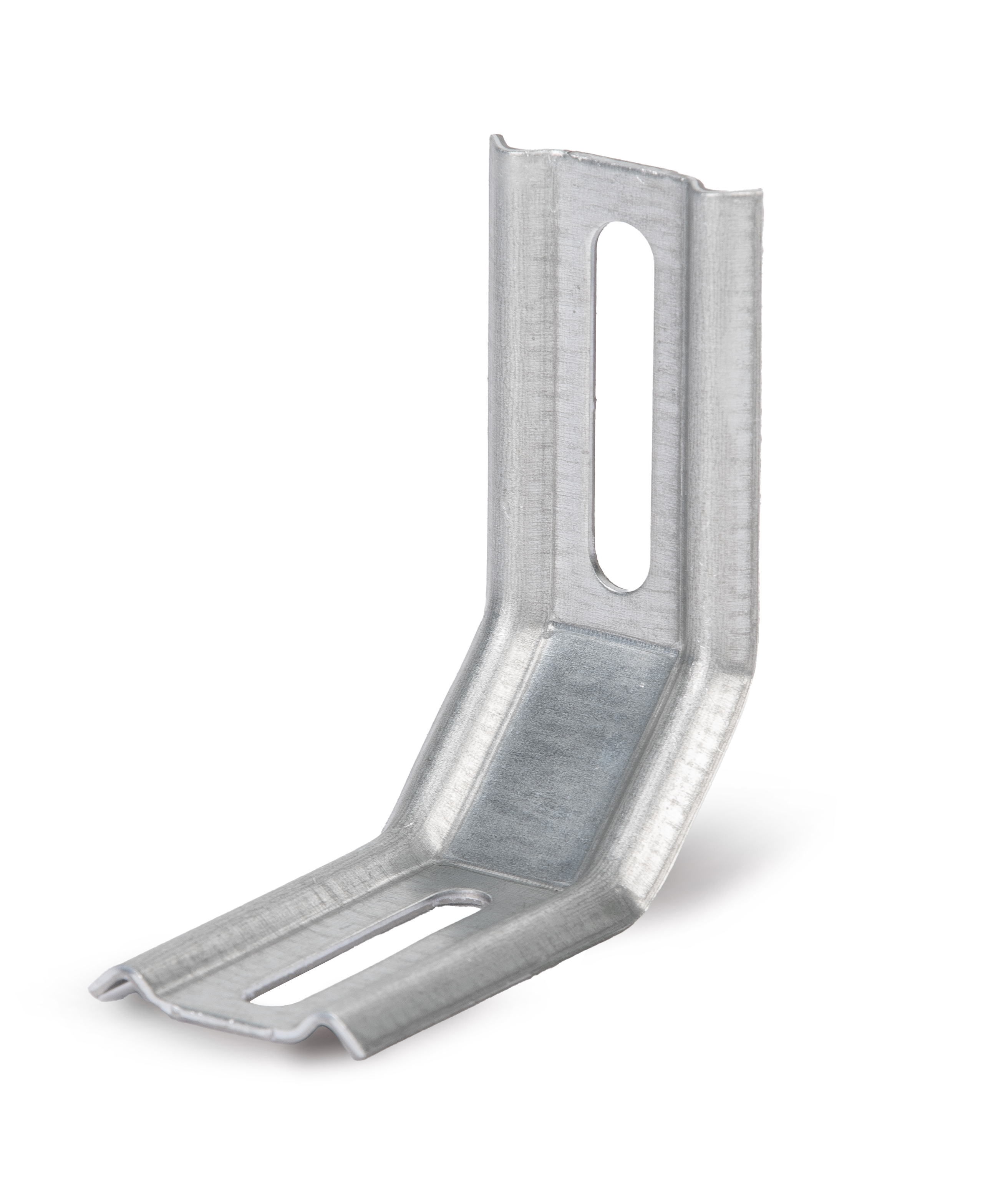 Équerre réglable 3 pans - 2 angles 45°, Matériau: Acier brut, Finition: galvanisée Sendzimir, Profondeur: 50 mm, Cuisse: 30 mm, Hauteur: 60 mm, Largeur: 32 mm, Épaisseur du matériau: 1,50 mm, Nombre de trous: 1 / 1, Trou: 8 x 40 / 6,5 x 40 mm, CutCase