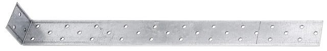 Flachstahl-Betonanker, Material: Stahl roh, Oberfläche: sendzimirverzinkt, zum Einbetonieren, mit CE-Kennzeichnung nach ETA-08/0165, Tiefe: 400 mm, Höhe: 40 mm, Breite: 40 mm, Materialstärke: 2,00 mm, Anzahl Löcher: 33, Loch: Ø5 mm, ausgelegt für Standardquerschnitte aus Konstruktionsvollholz (KVH) und Brettschichtholz (BS-Holz), CutCase