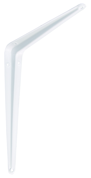 Shelf bracket, Material: steel, Surface: white painted, Height: 175 mm, Depth: 225 mm