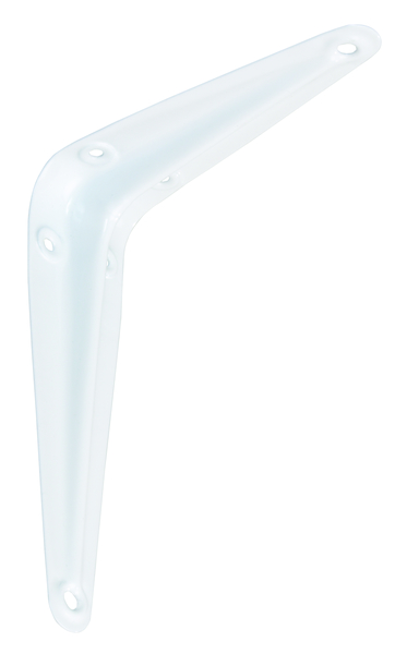 Shelf bracket, Material: steel, Surface: white painted, Height: 250 mm, Depth: 200 mm