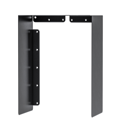 U-Schutzdach, Material: Stahl, Oberfläche: matt schwarz mit Feinstruktur kunststoffbeschichtet RAL 9005, Länge: 130 mm, Breite: 120 mm, Höhe: 100 mm, Materialstärke: 0,75 mm, 15 Jahre Garantie gegen Durchrosten