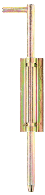 Verrou baïonnette, Matériau: Acier brut, Finition: galvanisée passivée, à souder, Hauteur: 400 mm, Diamètre: 18 mm, Longueur d'extension: 125 mm, Largeur de platine: 50 mm, Hauteur du panneau: 160 mm