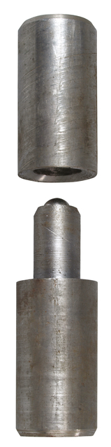 Rolka do przyspawania, dwuczęściowa, materiał: stal surowa, do przyspawania, Średnica: 18 mm, Rozmiar trzpienia: 11 mm, Długość: 76 mm