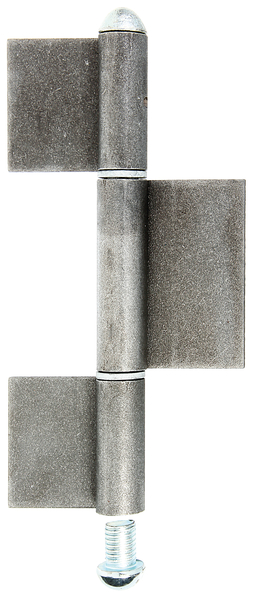 Zawias do przyspawania, typ KO8, materiał: stal surowa, do przyspawania, Wysokość: 240 mm, Szerokość pasma: 50 mm, Średnica: 16 mm, Wysokość pasa: 70 mm, Wysokość pasa: 100 mm, Grubość materiału: 5,00 mm