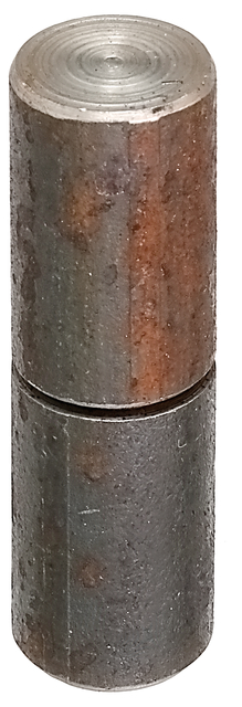 Rolka do przyspawania, dwuczęściowa, materiał: stal surowa, do przyspawania, Średnica: 25 mm, Rozmiar trzpienia: 15 mm, Długość: 87 mm