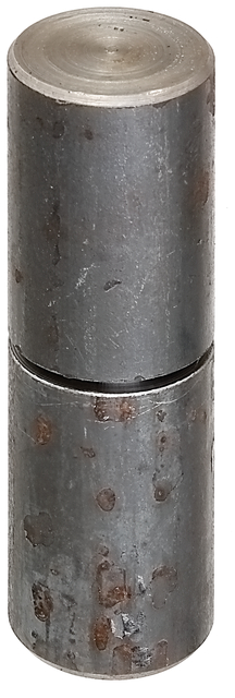 Rolka do przyspawania, dwuczęściowa, materiał: stal surowa, do przyspawania, Średnica: 35 mm, Rozmiar trzpienia: 22 mm, Długość: 118 mm