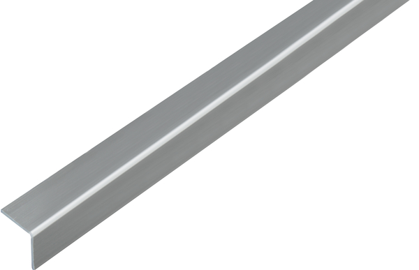 Winkelprofil, selbstklebend, Material: PVC-U, Farbe: Edelstahloptik, Breite: 20 mm, Höhe: 20 mm, Materialstärke: 1,5 mm, Ausführung: gleichschenklig, selbstklebend, Länge: 2600 mm