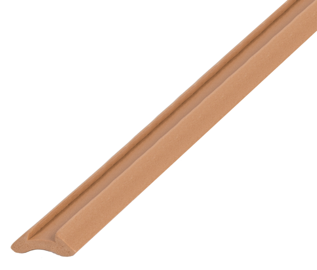 Listwa ćwierćwałek wklęsły, materiał: PVC-U, spieniony, kolor: buk, Wysokość: 22 mm, Szerokość: 22 mm, Długość: 2600 mm