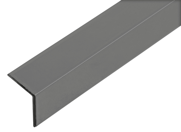 Winkelprofil, Material: Aluminium, Oberfläche: anthrazit kunststoffbeschichtet RAL 7016, Breite: 30 mm, Höhe: 30 mm, Materialstärke: 1,3 mm, Länge: 1000 mm, für Plattenstärke: 28,5 mm