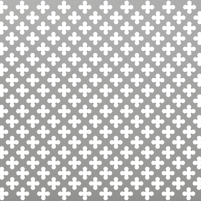 Perforated sheet, cross perforation, Material: Aluminium, Surface: silver anodised, Length: 1000 mm, Width: 600 mm, Material thickness: 1.00 mm