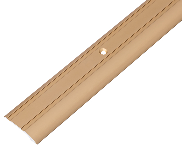 Profil wyrównawczy, z wpuszczonymi otworami na śruby, materiał: aluminium, powierzchnia: anodowana złota, Szerokość: 30 mm, Długość: 2000 mm, Wysokość nad podłożem: 6,5 mm, Grubość materiału: 2,00 mm