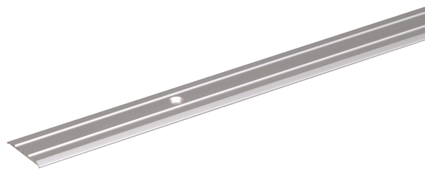 Coprisoglia, Materiale: alluminio, superficie: anodizzata argento, con fori per viti incassate, Larghezza: 25 mm, Lunghezza: 900 mm, Spessore del materiale: 1,80 mm