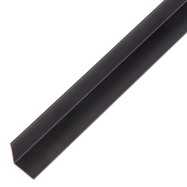 Winkelprofil, Material: Aluminium, Oberfläche: schwarz eloxiert, Breite: 15 mm, Höhe: 15 mm, Materialstärke: 1 mm, Ausführung: gleichschenklig, Länge: 1000 mm
