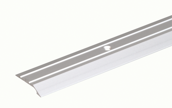 Barre de seuil percée, avec trous de vis fraisés, Matériau: Aluminium, Finition: couleur argent, anodisée, Largeur: 30 mm, Hauteur: 6 mm, Longueur: 900 mm, Épaisseur du matériau: 2,00 mm, Emballé SB