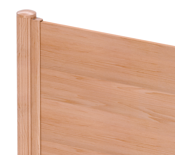 Wellenpfosten Palitio, Material: Aluminium, Oberfläche: Holzdekor hell kunststoffbeschichtet, Länge: 945 mm, Pfosten-Ø: 76 mm