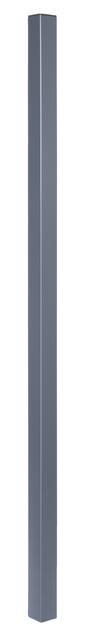 Fence post for aluminium fence systems, Material: Aluminium, Surface: anthracite powder-coated, for setting in concrete, Length: 1500 mm, Panel height: 1000 mm, Post thickness: 51 x 51 mm