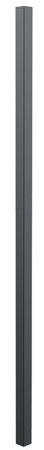 Fence post for aluminium fence systems, Material: Aluminium, Surface: anthracite powder-coated, for setting in concrete, Length: 1700 mm, Panel height: 1200 mm, Post thickness: 51 x 51 mm
