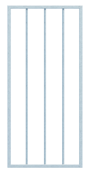 Fenstergitter Basic I in Sondermaßen
