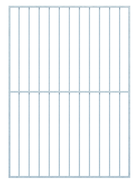Grille de fenêtre Basic I sur mesure, pour fixation en tableau ou sur mur extérieur, Matériau: Acier brut, Finition: galvanisée passivée, fixation sur le mur, Largeur d'ouverture: 1321 - 1820 mm, Hauteur d'embrasure: 1401 - 2000 mm, Largeur du cadre: 1401 - 1900 mm, Hauteur de cadre: 1401 - 2000 mm, Épaisseur de cadre: 30 x 20 mm, Ø du barreau intérieur: 12 mm, Nombre de points de fixation: 8, Barreau: avec, Garantie de 15 ans contre l'oxydation