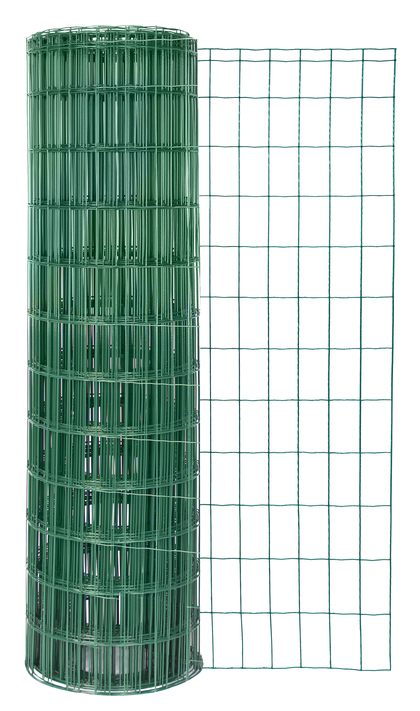 Welded mesh Fix-Clip Pro®, Material: raw steel, Surface: galvanised, green powder-coated, Contents per PU: 10 m, Length: 10 m, Height: 1530 mm, Mesh width: 50 x 100 mm, Wire Ø: 2.2 mm, 10-year warranty against rusting through