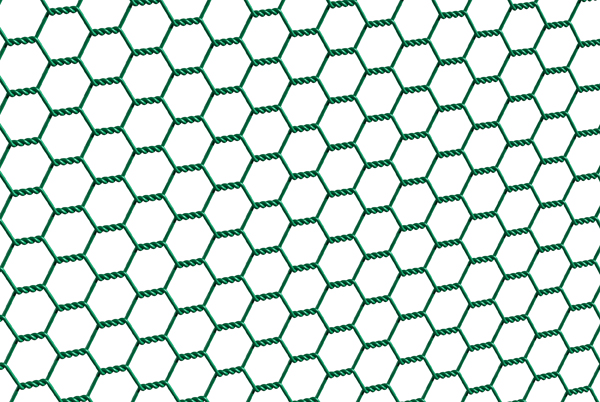 Sechseckgeflecht, Material: Stahl roh, Oberfläche: verzinkt, grün kunststoffbeschichtet, Inhalt pro PE: 10 m, Länge: 10 m, Höhe: 1000 mm, Draht-Ø: 1 mm, 15 Jahre Garantie gegen Durchrosten