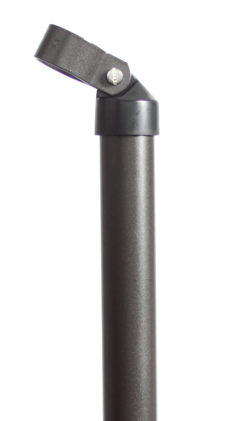 Strebe, Material: Stahl roh, Oberfläche: zinkphosphatiert, anthrazit-metallic kunststoffbeschichtet, zum Einbetonieren, Länge: 1750 mm, Rohr-Ø: 34 mm, Schellen-Ø: 34 mm, 10 Jahre Garantie gegen Durchrosten