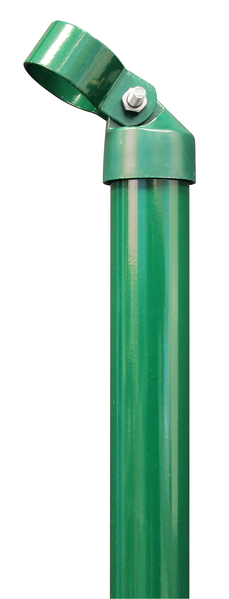 Strebe, Material: Stahl roh, Oberfläche: zinkphosphatiert, grün kunststoffbeschichtet RAL 6005, zum Einbetonieren, Länge: 1750 mm, Rohr-Ø: 34 mm, Schellen-Ø: 38 mm, 10 Jahre Garantie gegen Durchrosten