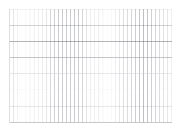 Double bar grating panel, type 6/5/6, without excess length, Material: raw steel, Surface: hot-dip galvanised, Width: 2000 mm, Height: 1400 mm, Mesh width: 50 x 200 mm, 15-year warranty against rusting through