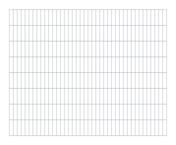 Double bar grating panel, type 6/5/6, without excess length, Material: raw steel, Surface: hot-dip galvanised, Width: 2000 mm, Height: 1600 mm, Mesh width: 50 x 200 mm, 15-year warranty against rusting through