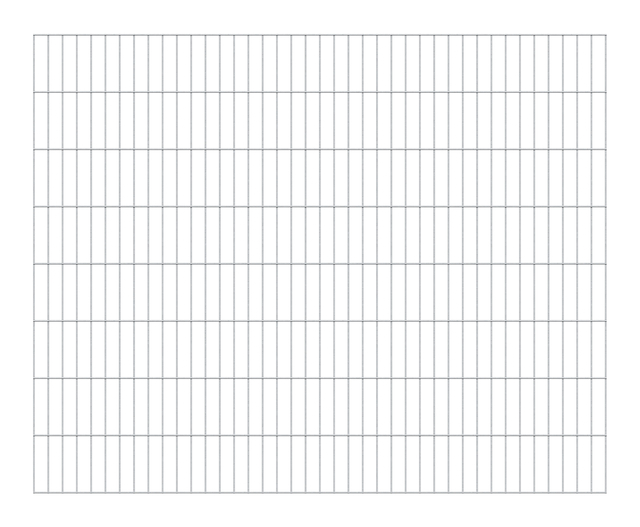 Double bar grating panel, type 6/5/6, without protrusion, Material: raw steel, Surface: hot-dip galvanised, Width: 2000 mm, Height: 1600 mm, Mesh width: 50 x 200 mm, 15-year warranty against rusting through
