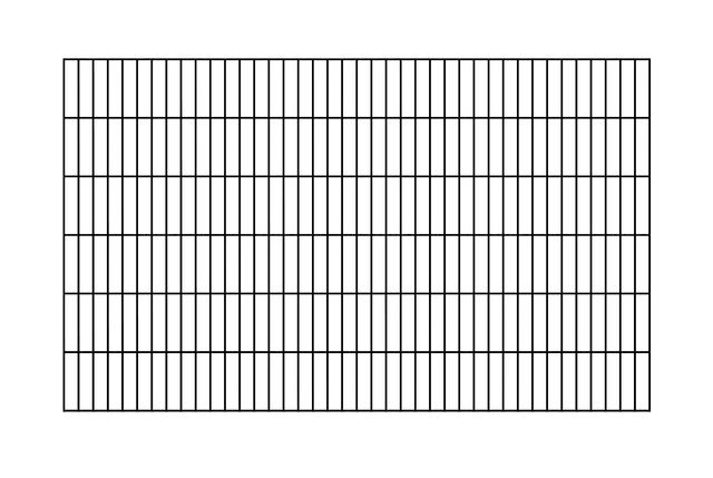 Griglia con barra doppia, tipo 6/5/6/, senza sporgenza, Materiale: acciaio grezzo, superficie: Galvanizzazione, plastificato nero opaco RAL 9005, Larghezza: 2000 mm, altezza: 1200 mm, larghezza delle maglie: 50 x 200 mm, 15 anni di garanzia contro la formazione di ruggine