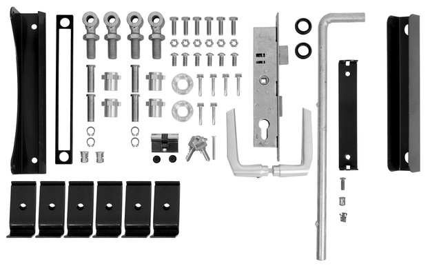 Set accessori per porta doppia Flexo fino a 1200 mm di altezza