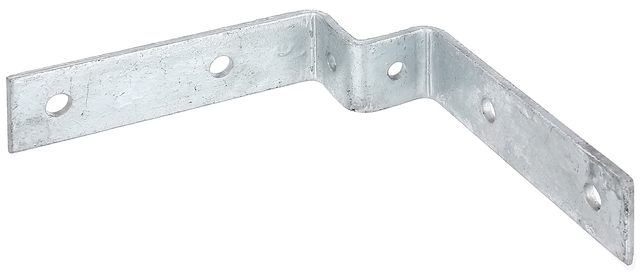 Collier de fixation pour poteaux universels, pour montage de barres transversales sur des poteaux d'angle de 30 x 30 mm, Matériau: Acier brut, Finition: galvanisée à chaud, Mesure intérieure: 30 mm, Largeur intérieure: 30 mm, Longueur de côté d'équerre: 119 mm