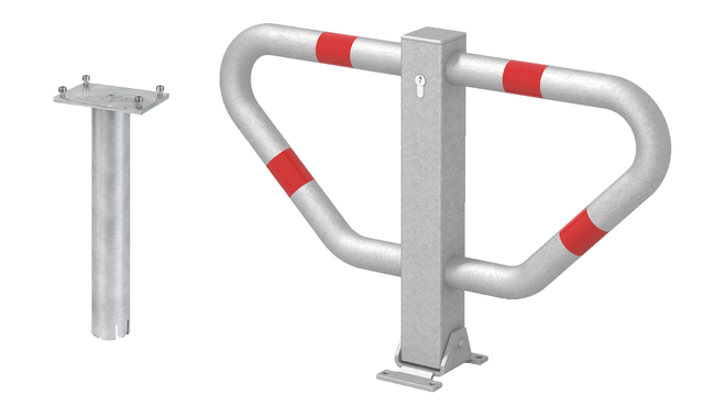 Parkplatzbügel Stoppy II, umlegbar