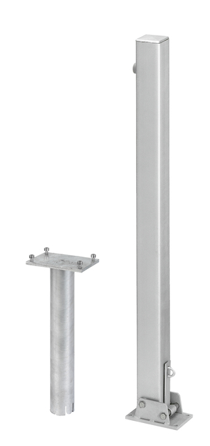 Absperrpfosten Locky-Bo, eckig, umlegbar