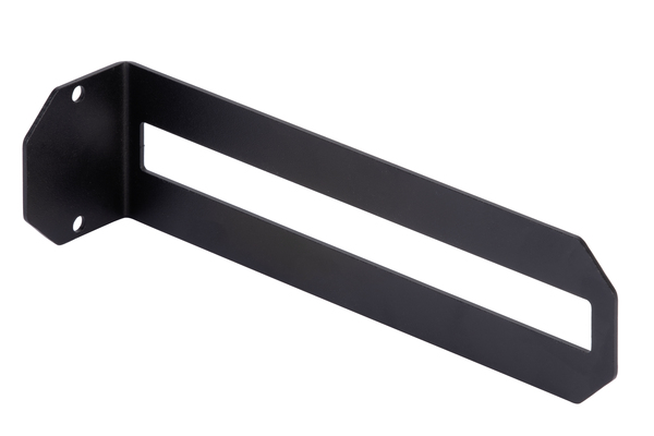 Regalträger Finn, passend für Brettbreite 200 mm und Bretthöhe 19 mm, Material: Stahl, Oberfläche: matt schwarz mit Feinstruktur kunststoffbeschichtet RAL 9005, Höhe: 60 mm, Tiefe: 220 mm, Breite: 50 mm, Belastung max.: 20 kg, Materialstärke: 2,00 mm