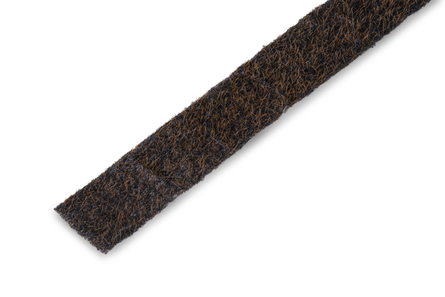 Schneckenstopp, Beflockung in X-Form, Material: Polypropylen, Farbe: schwarz, Inhalt pro PE: 3 m, Länge: 3 m, Breite: 40 mm, Materialstärke: 1,50 mm