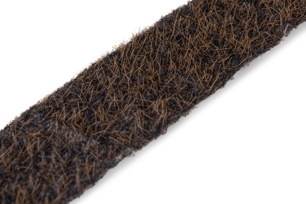 Schneckenstopp, Beflockung in X-Form, Material: Polypropylen, Farbe: schwarz, Inhalt pro PE: 3 m, Länge: 3 m, Breite: 40 mm, Materialstärke: 1,50 mm