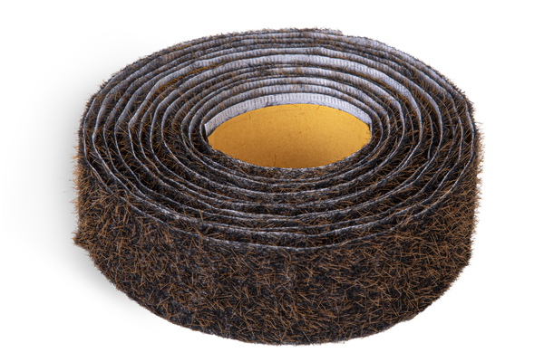 Schneckenstopp, Beflockung in X-Form, Material: Polypropylen, Farbe: schwarz, Inhalt pro PE: 3 m, Länge: 3 m, Breite: 40 mm, Materialstärke: 1,50 mm