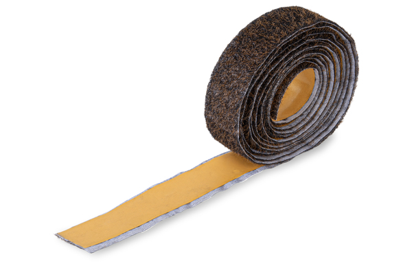 Schneckenstopp, Beflockung in X-Form, Material: Polypropylen, Farbe: schwarz, Inhalt pro PE: 3 m, Länge: 3 m, Breite: 40 mm, Materialstärke: 1,50 mm