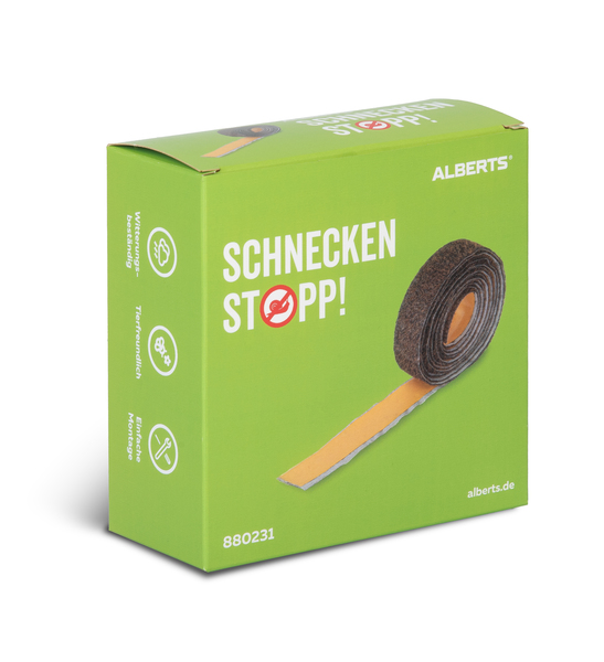 Schneckenstopp, Beflockung in X-Form, Material: Polypropylen, Farbe: schwarz, Inhalt pro PE: 3 m, Länge: 3 m, Breite: 40 mm, Materialstärke: 1,50 mm