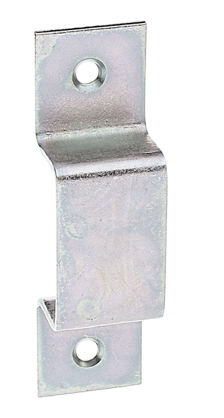 Schlaufe, Material: Stahl roh, Oberfläche: galvanisch verzinkt, Dickschichtschutz, Inhalt pro PE: 2 St., lichte Länge: 29 mm, lichte Höhe: 14 mm, Gesamtlänge: 73 mm, Gesamtbreite: 20 mm, Anzahl Löcher: 2, Loch: Ø4,2 mm, SB-verpackt